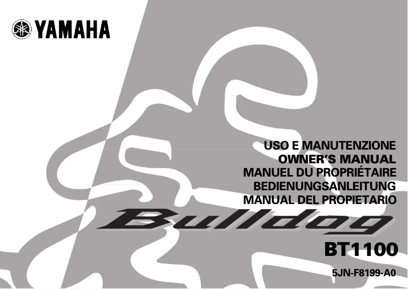 Page 1 de la notice Manuel utilisateur Yamaha BT1100