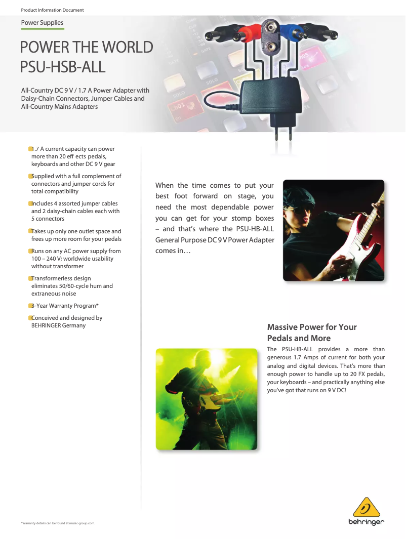 Imagen de la primera página del manual del dispositivo Power The World PSU-HSB-ALL