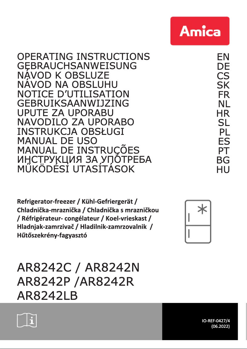 Image de la première page du manuel de l'appareil AR8242W