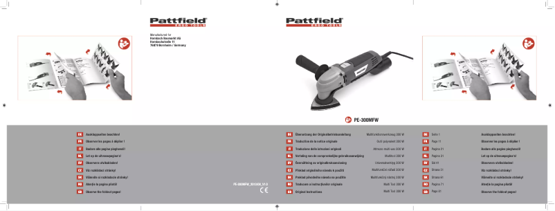 Page n°1 - Manuel utilisateur Pattfield PE-300MFW