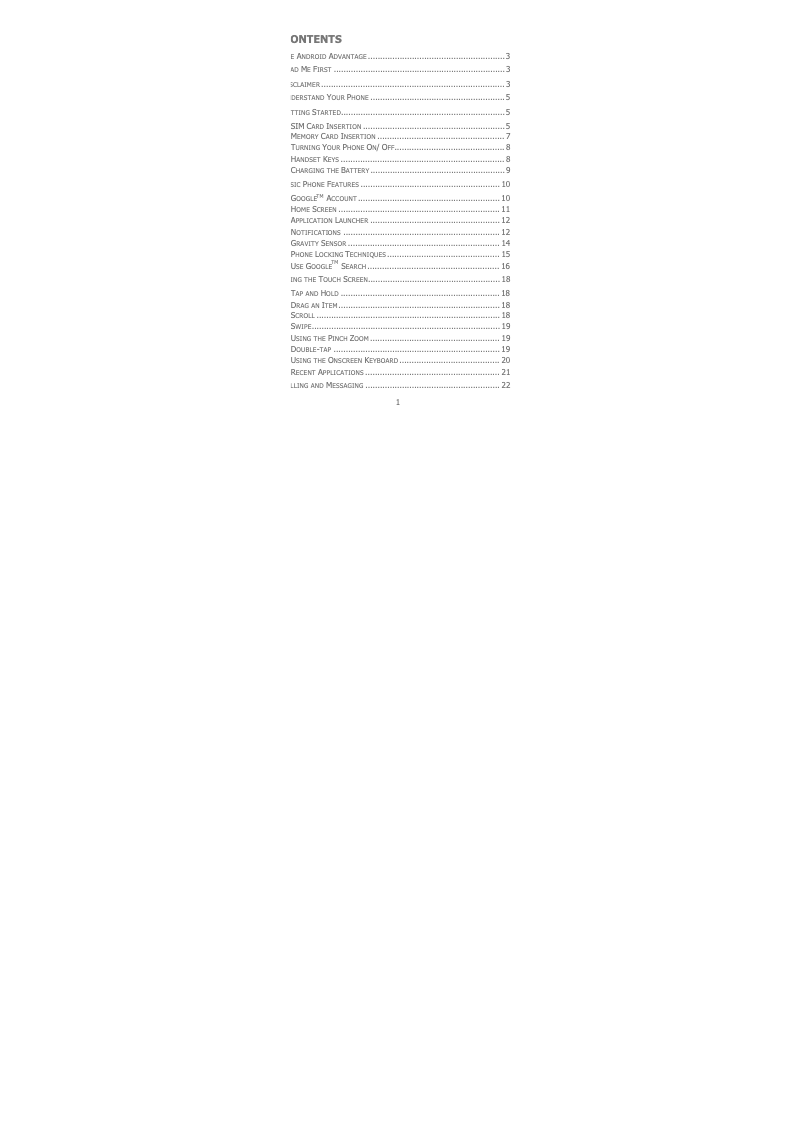 Page 1 de la notice Manuel utilisateur Micromax Canvas XL2 A109