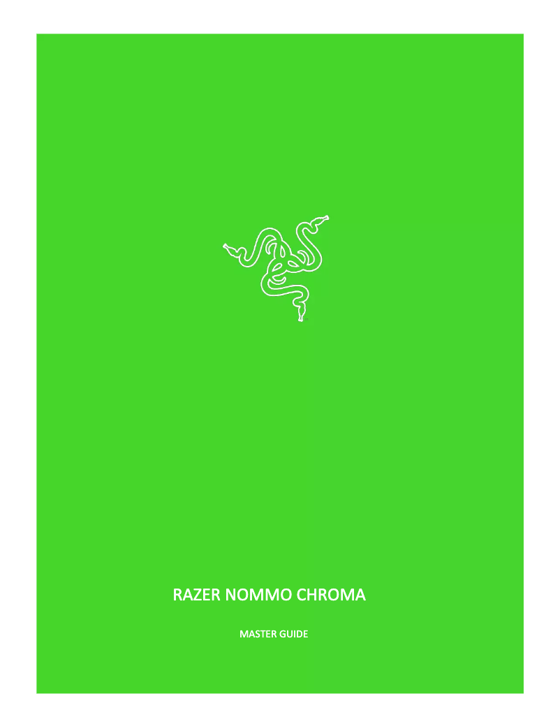 First page image of the manual for Nommo 2.0