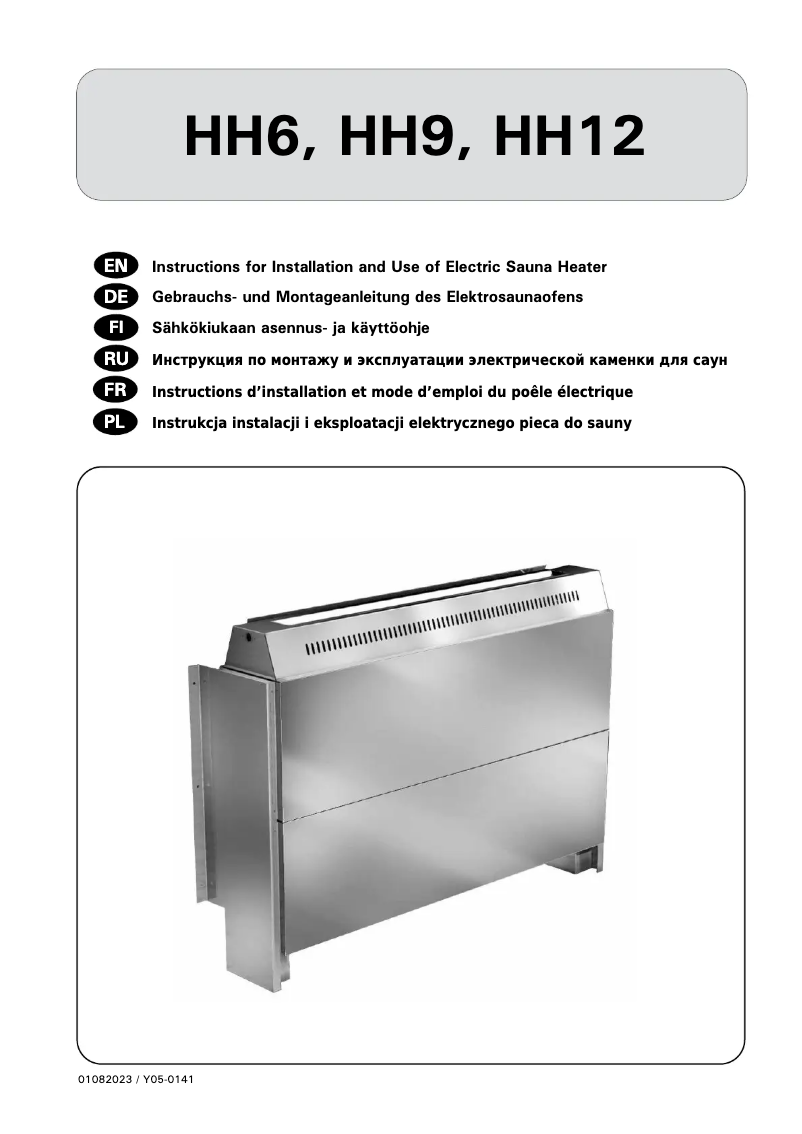 Page n°1 - Manuel utilisateur Harvia Hidden Heater HH9 HH090400