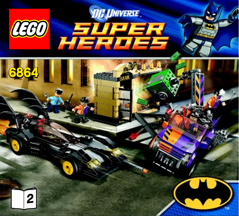 Page 1 de la notice Manuel utilisateur Lego Super Heroes 6864