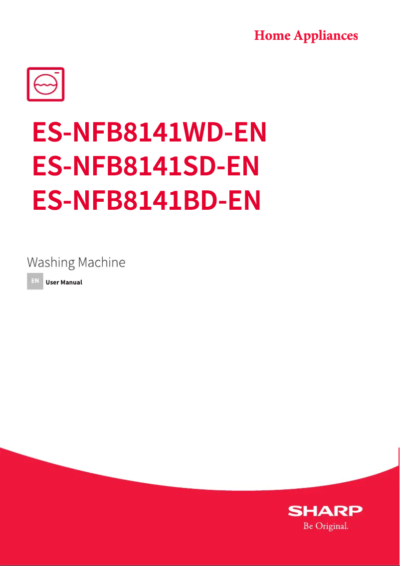 Page n°1 - Manuel utilisateur Sharp ES-NFB8141SD-EN