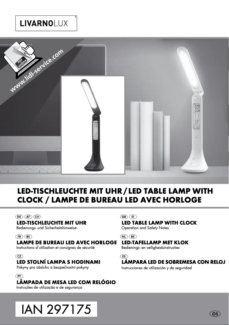 Page 1 de la notice Manuel utilisateur Livarno Lux IAN 297175