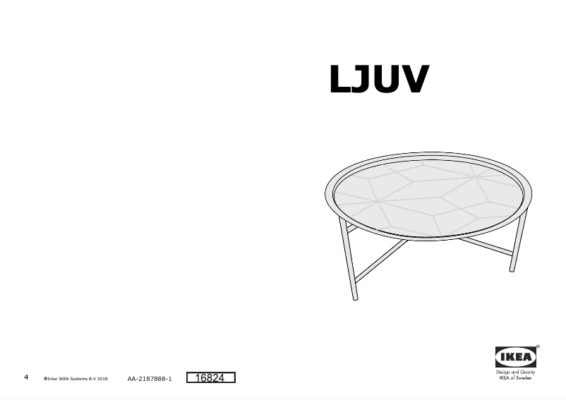 Page 1 de la notice Manuel utilisateur Ikea LJUV 604.665.00