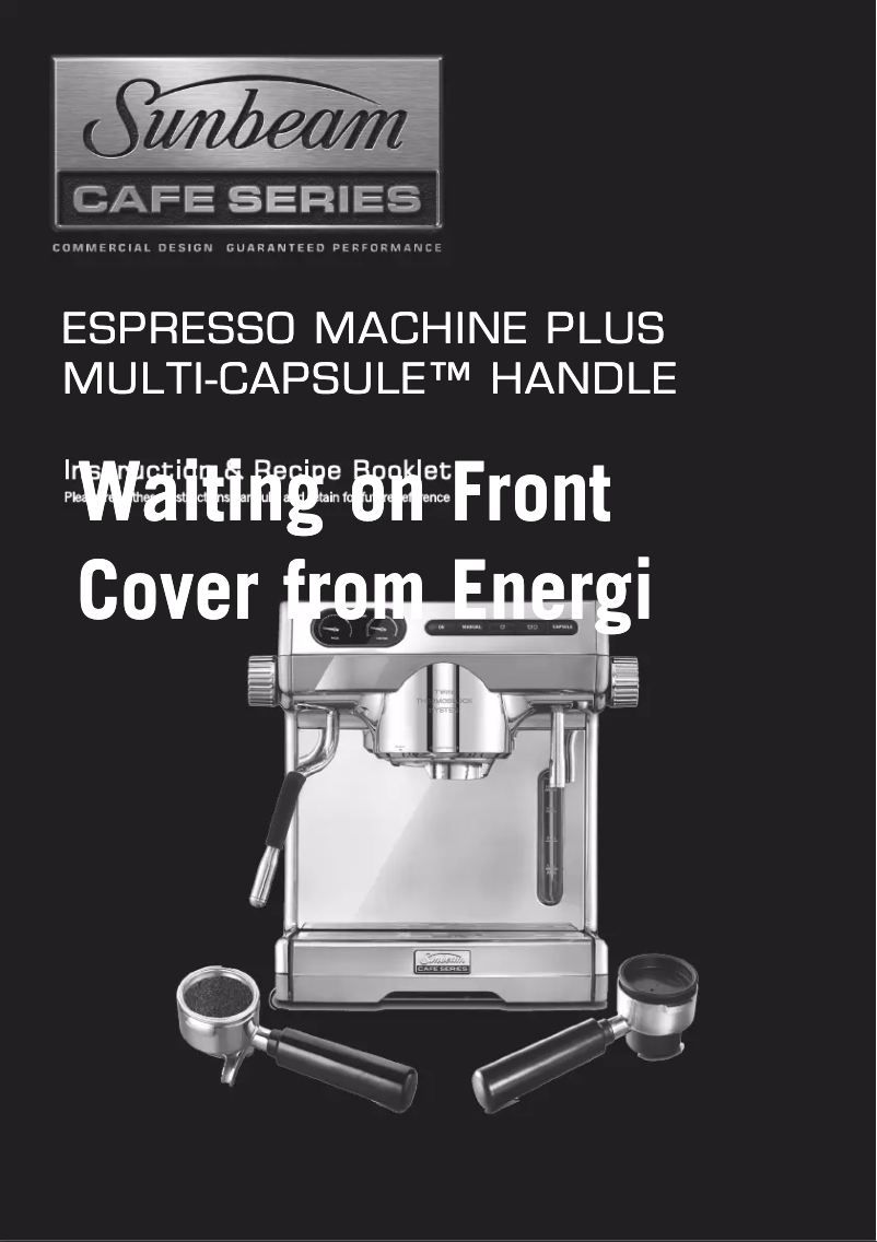 Image de la première page du manuel de l'appareil Cafe Series EM7100