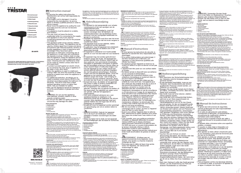 Image de la première page du manuel de l'appareil HD-2401PR