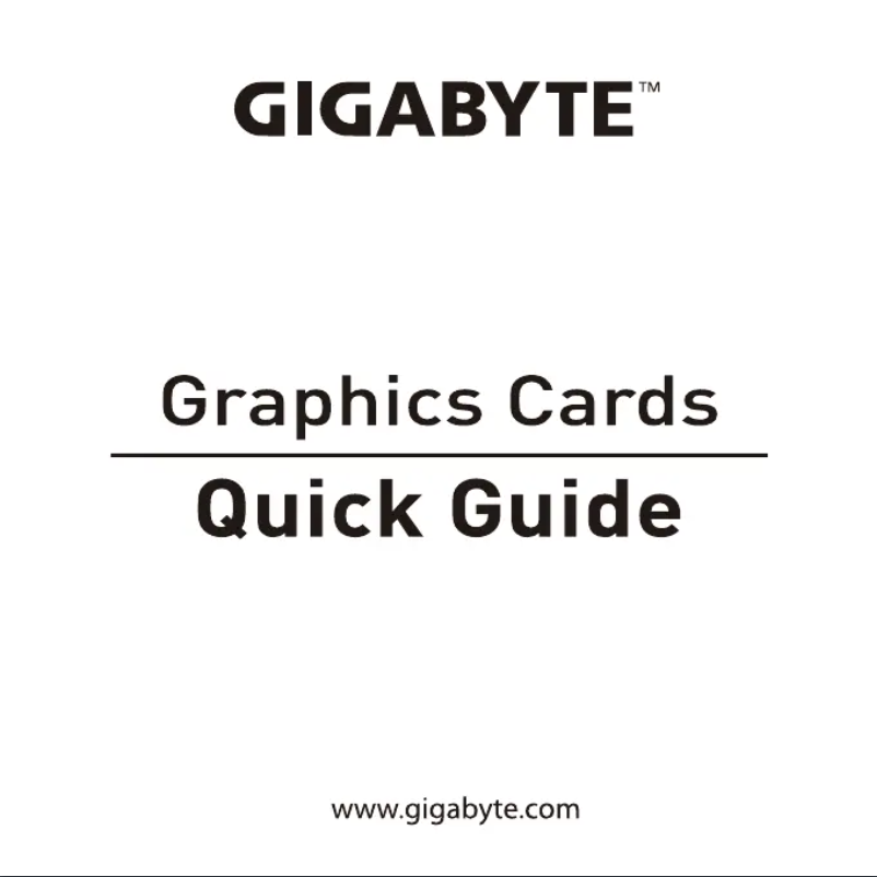Page n°1 - Manuel utilisateur Gigabyte GeForce RTX 2060 D6 6G