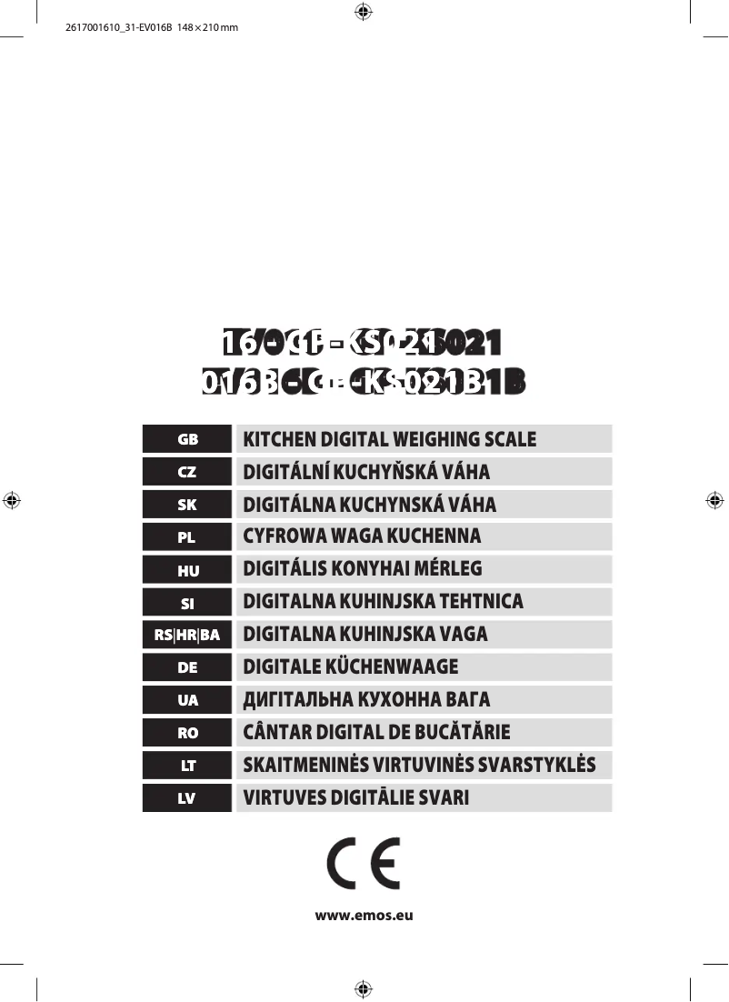 Imagen de la primera página del manual del dispositivo GP-KS021B