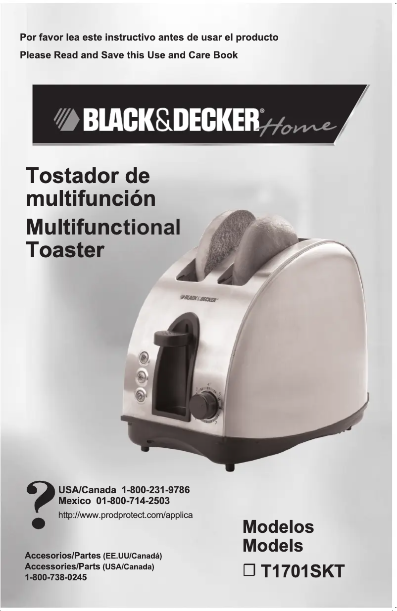 Page 1 de la notice Manuel utilisateur Black & Decker T1701SKT
