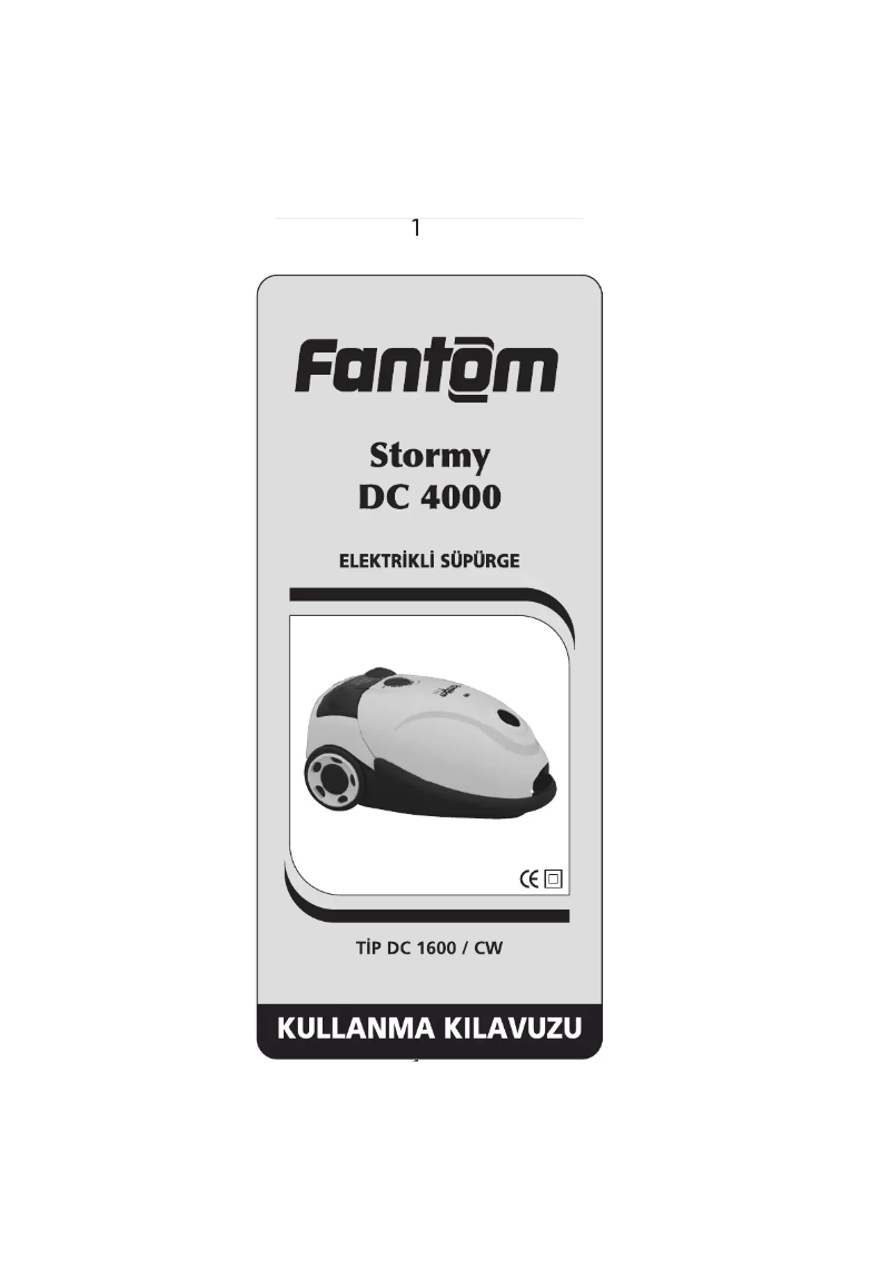 Page n°1 - Manuel utilisateur Fantom Stormy DC 4000