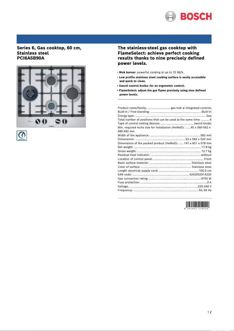 Image de la première page du manuel de l'appareil PCI6A5B90A