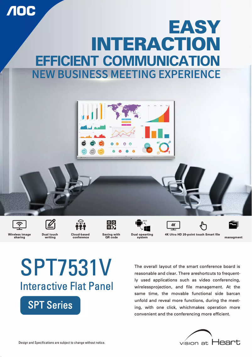 Image de la première page du manuel de l'appareil SPT7531V