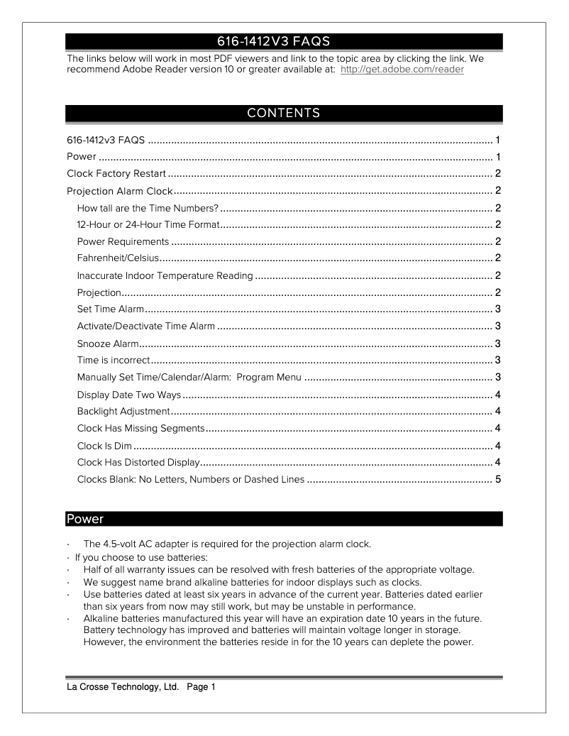 Image de la première page du manuel de l'appareil 616-1412V3