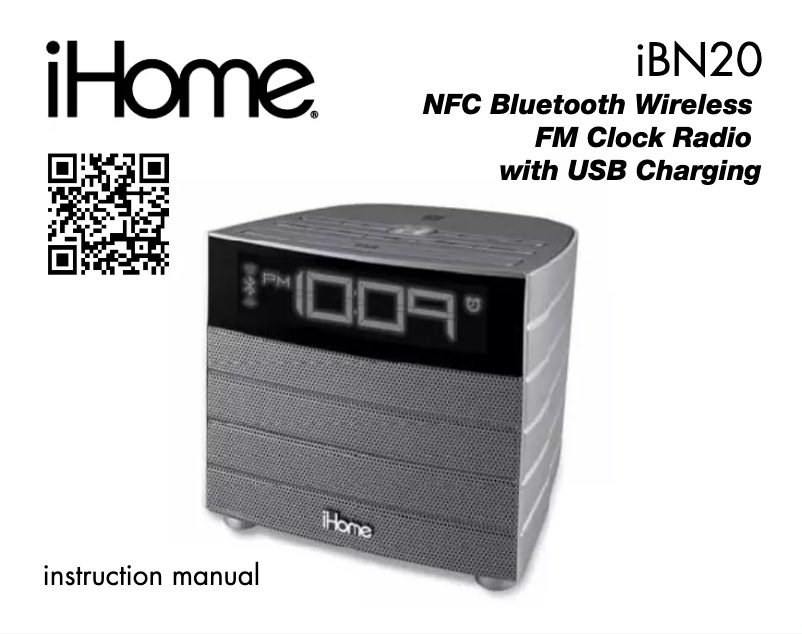 Page n°1 - Manuel utilisateur iHome IBN20