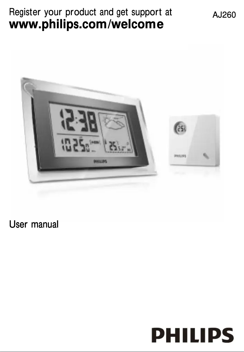 Imagen de la primera página del manual del dispositivo AJ260
