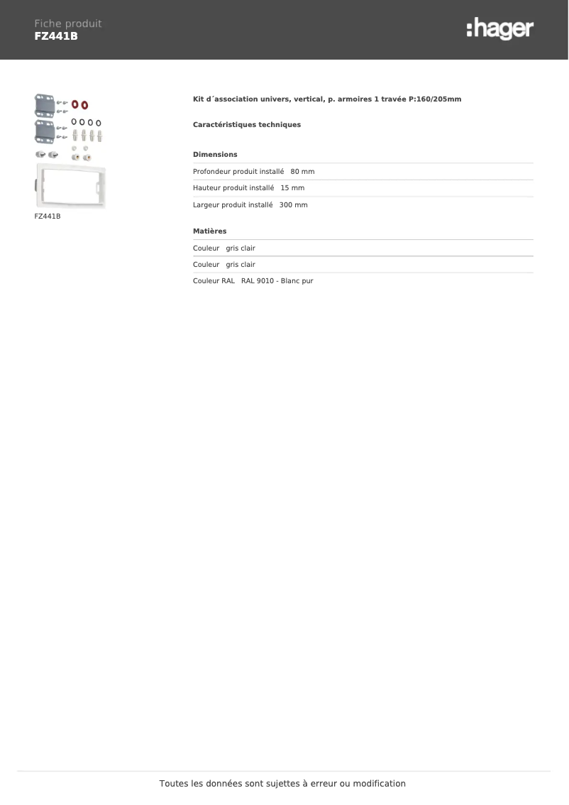 Image de la première page du manuel de l'appareil FZ441B