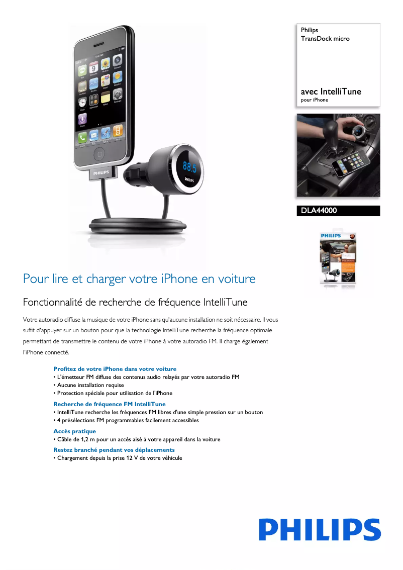 Image de la première page du manuel de l'appareil TransDock Micro DLA44000