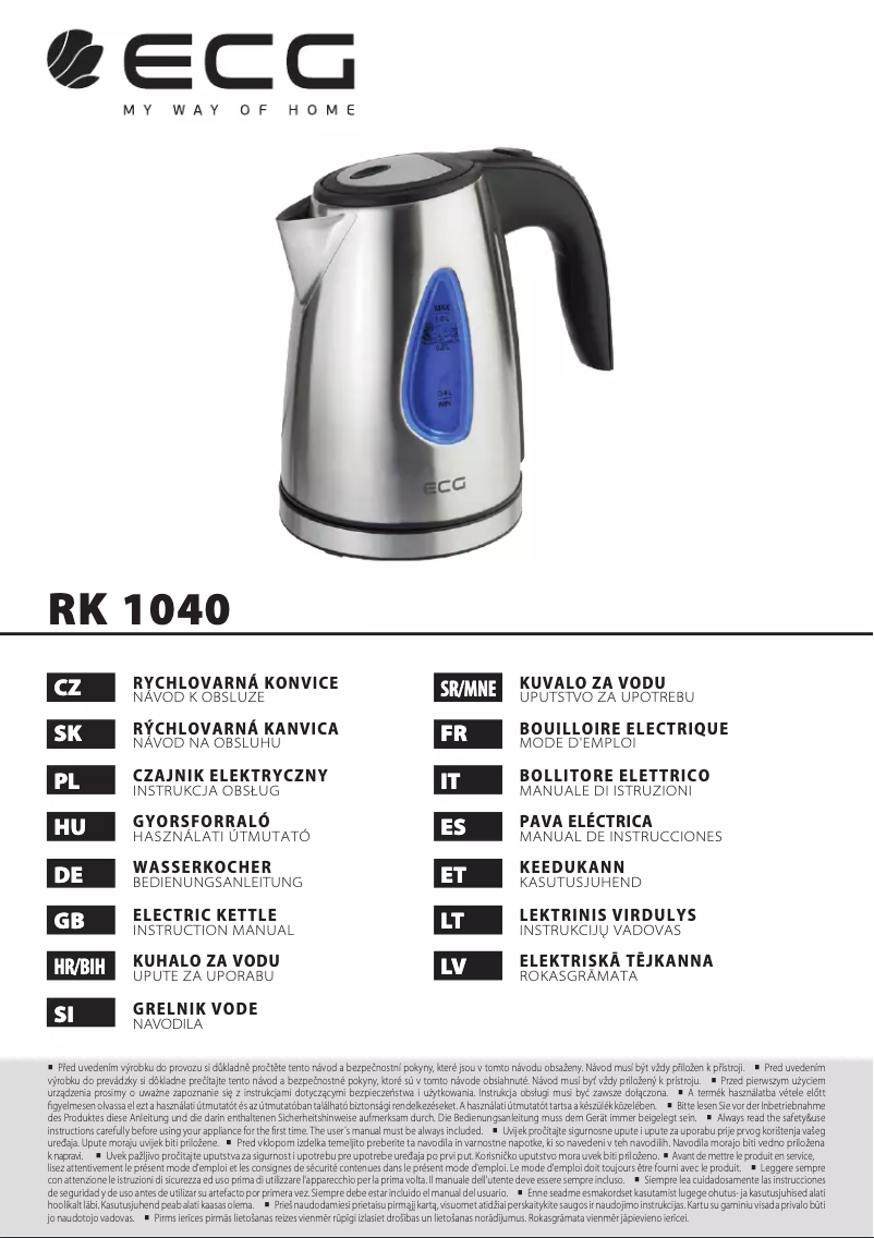 Page n°1 - Manuel utilisateur ECG RK 1040