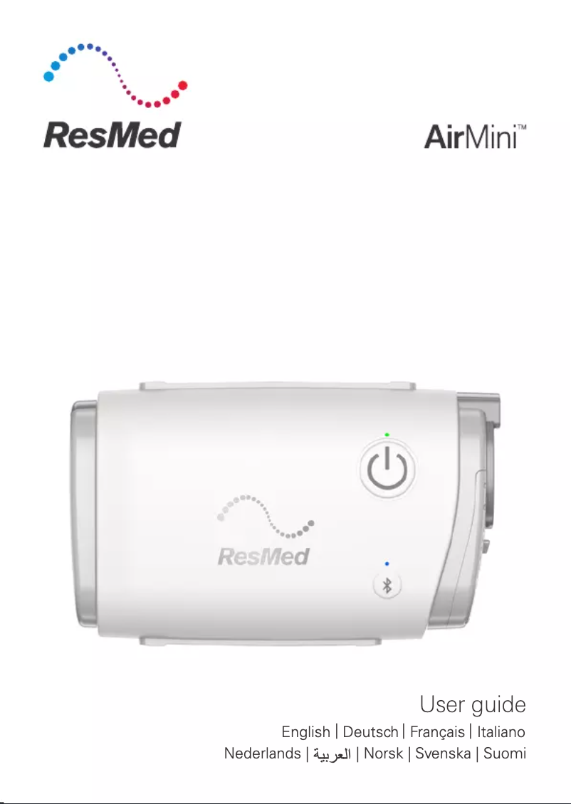 Page 1 de la notice Manuel utilisateur ResMed AirMini