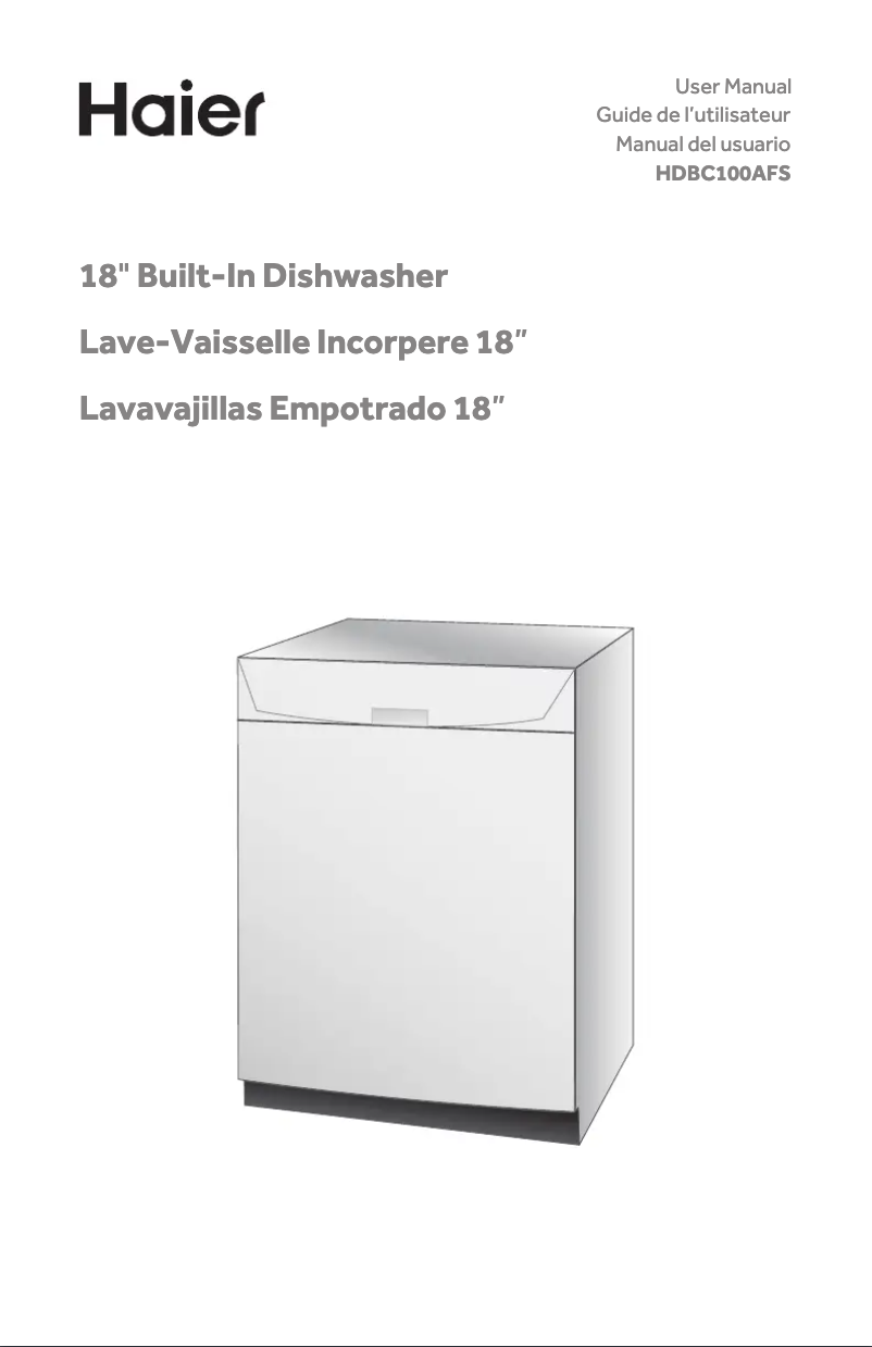 Image de la première page du manuel de l'appareil HDBC100AFS