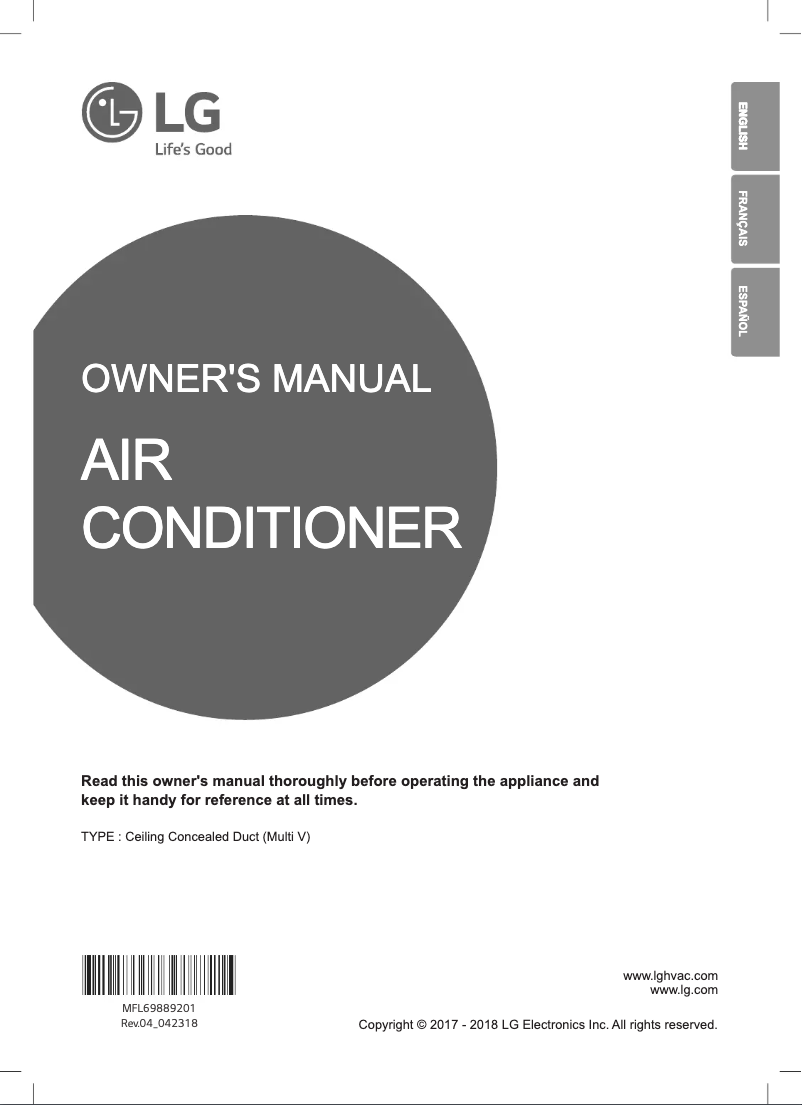Imagen de la primera página del manual del dispositivo ARNU183B4G2