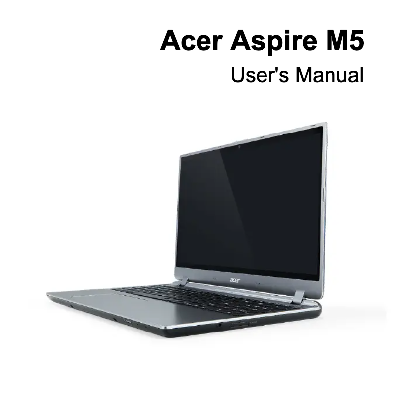 Page 1 de la notice Manuel utilisateur Acer Aspire M5-581