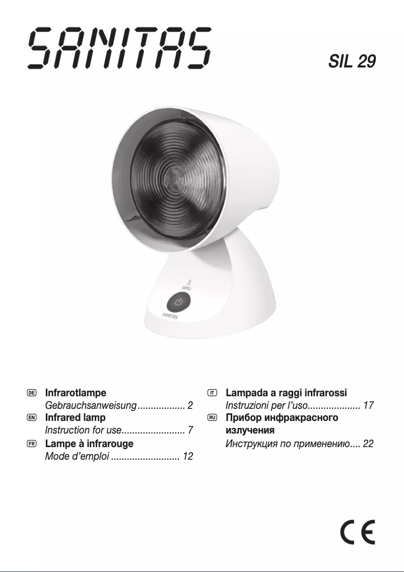 Image de la première page du manuel de l'appareil SIL 29