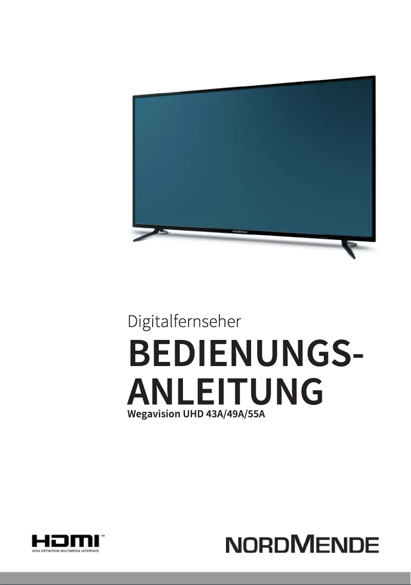 Page n°1 - Manuel utilisateur Nordmende Wegavision UHD55A