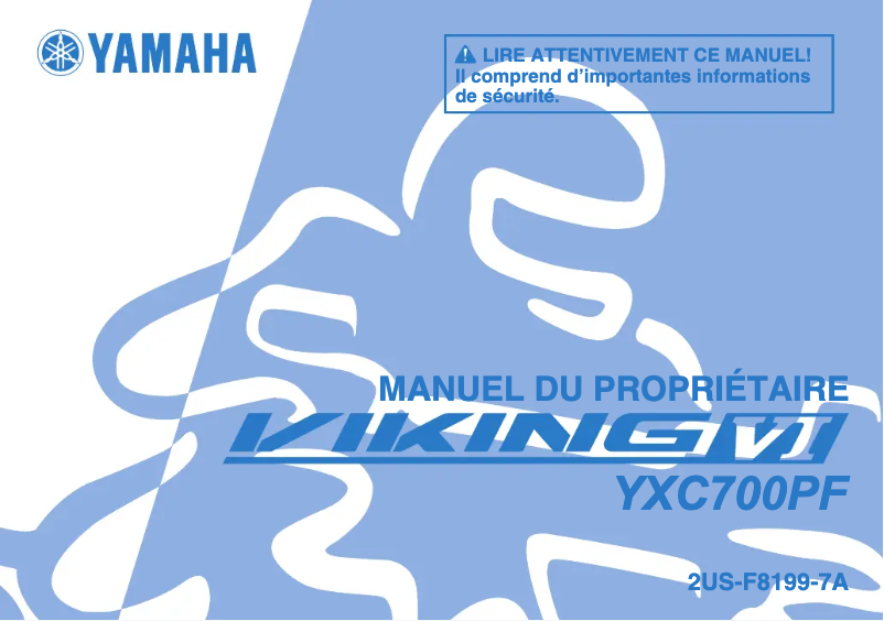 Page 1 de la notice Manuel utilisateur Yamaha Viking (2015)