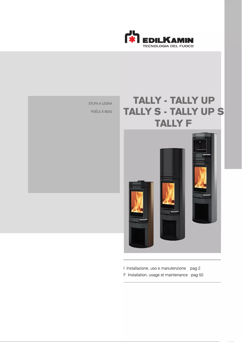 Page n°1 - Manuel utilisateur Edilkamin TALLY