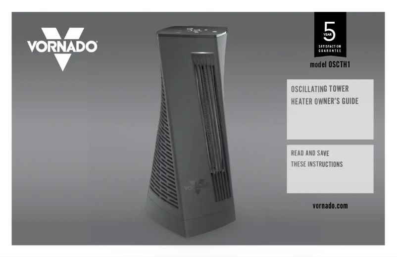 Página 1 del manual Manual de usuario Vornado OSCTH1