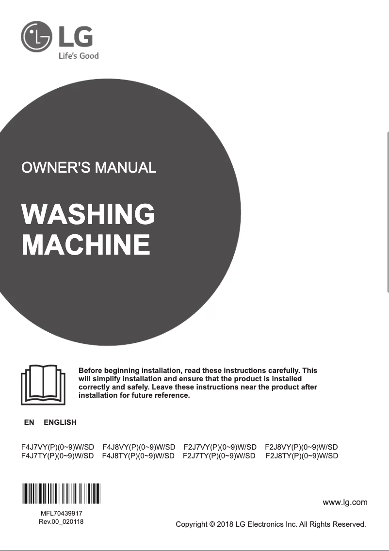 Página 1 del manual Manual de usuario LG F4J7VYP2WD