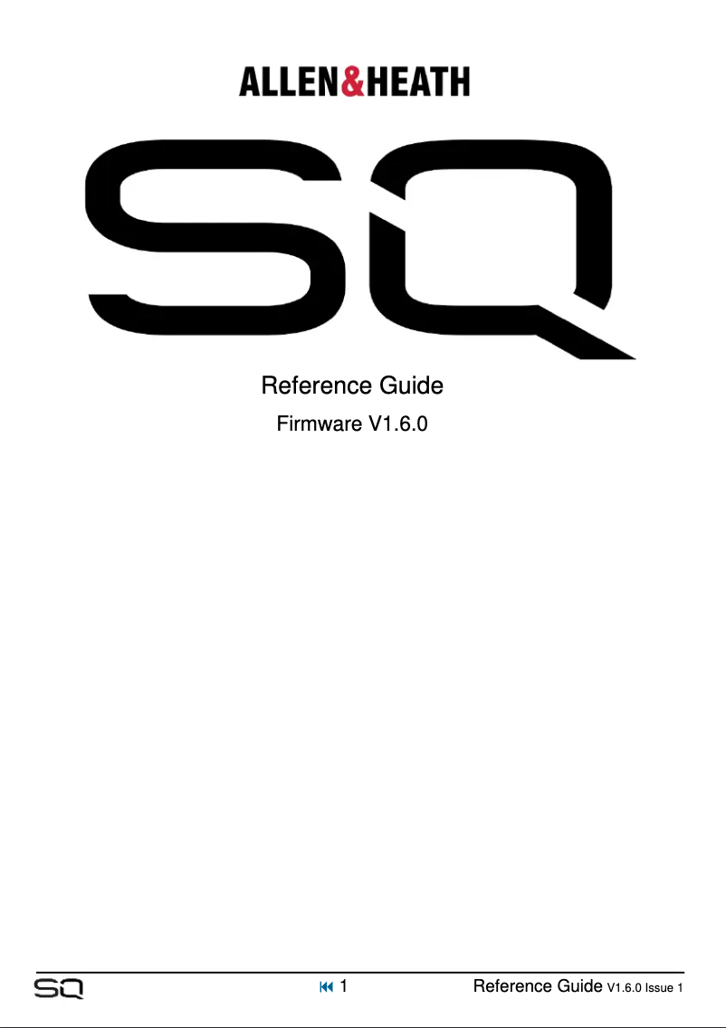 Página 1 del manual Manual de usuario Allen & Heath SQ-6