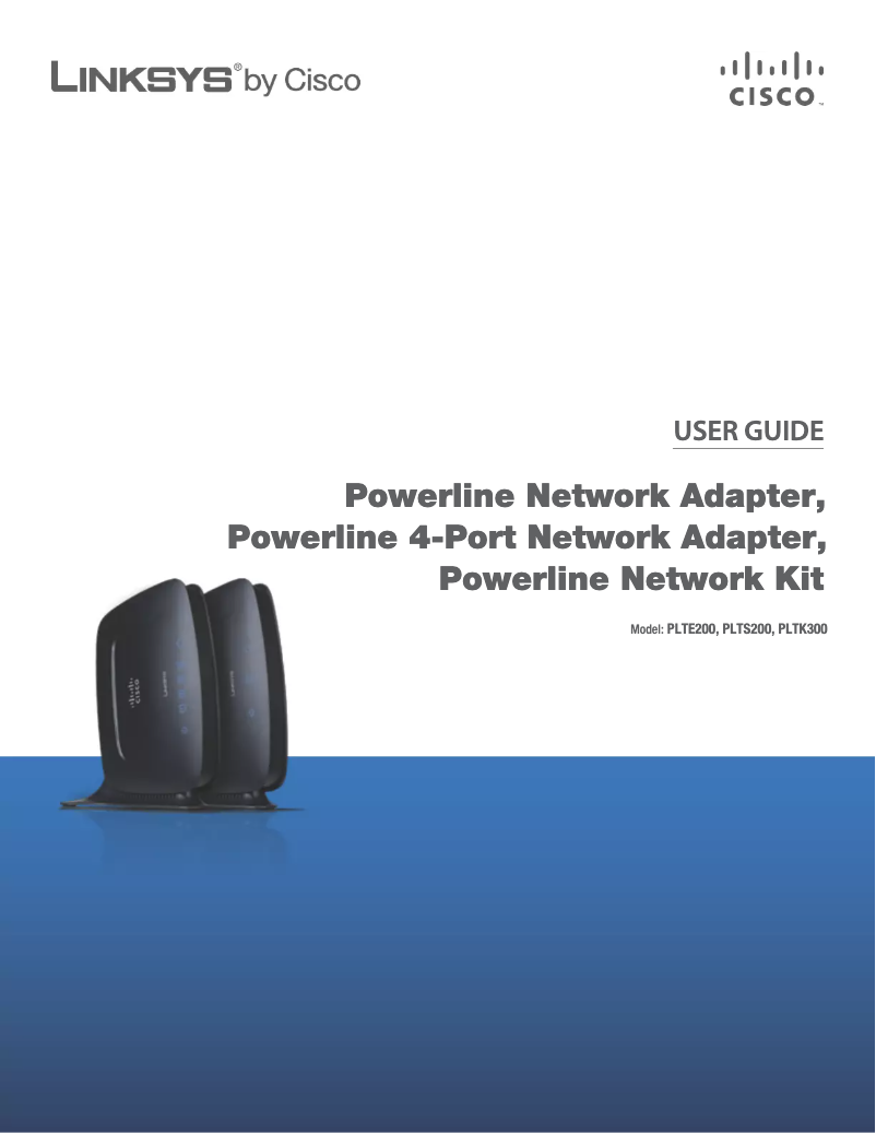 Page n°1 - Manuel utilisateur Linksys PLTK300-UK