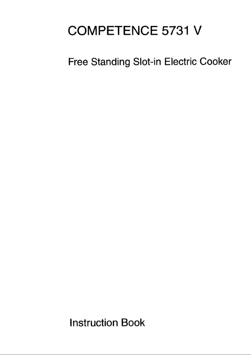 Image de la première page du manuel de l'appareil Competence 5731 V-ew