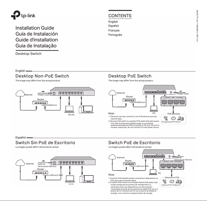 Página 1 del manual Manual de instrucciones TP-Link LiteWave LS108G