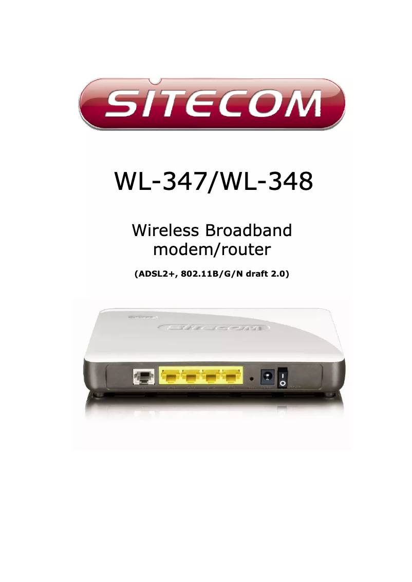 Page n°1 - Manuel utilisateur Sitecom WL-584