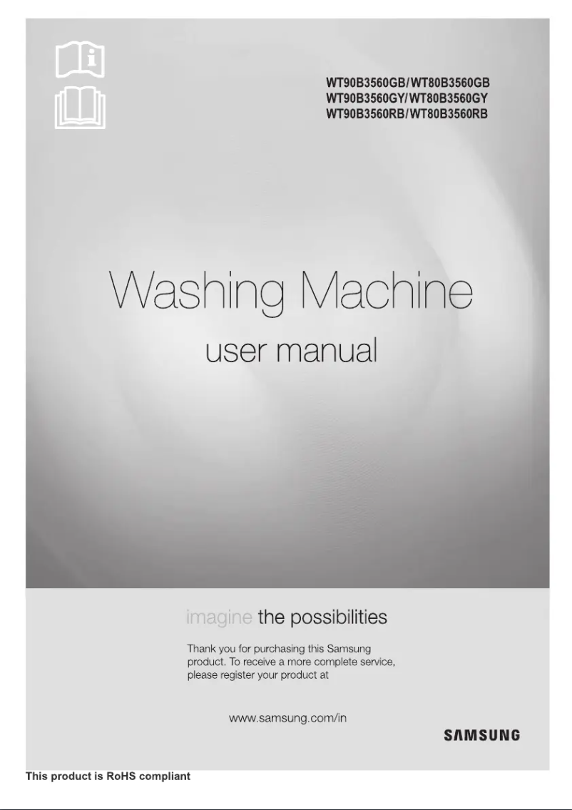 Image de la première page du manuel de l'appareil WT80B3560GY
