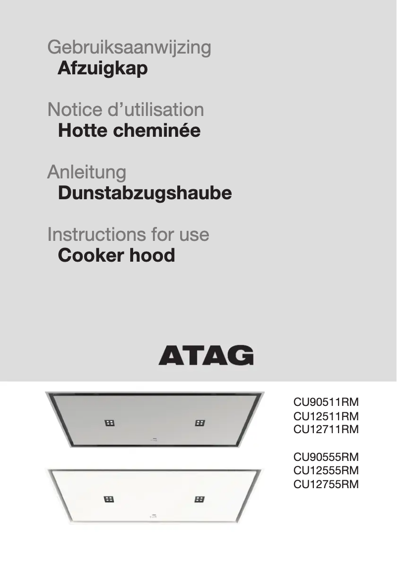 Page n°1 - Manuel utilisateur Atag CU12511RM
