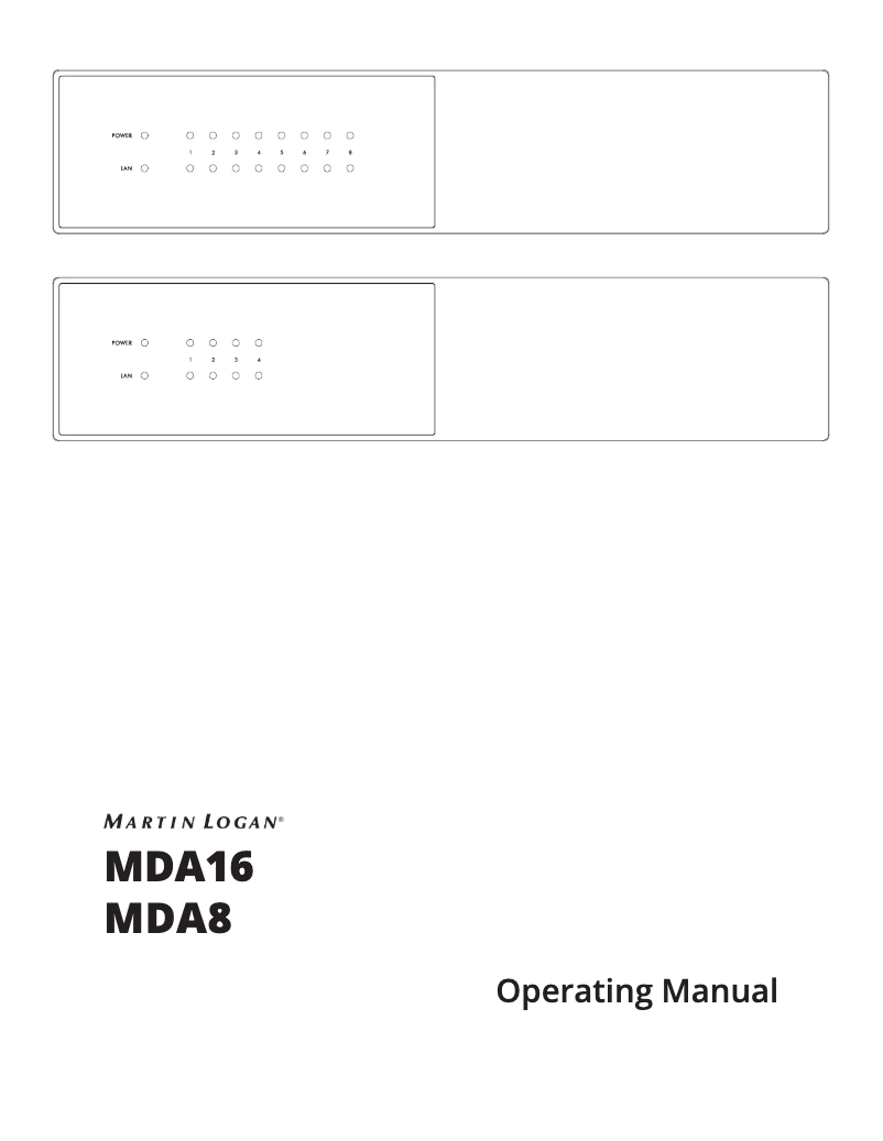 Image de la première page du manuel de l'appareil MDA16