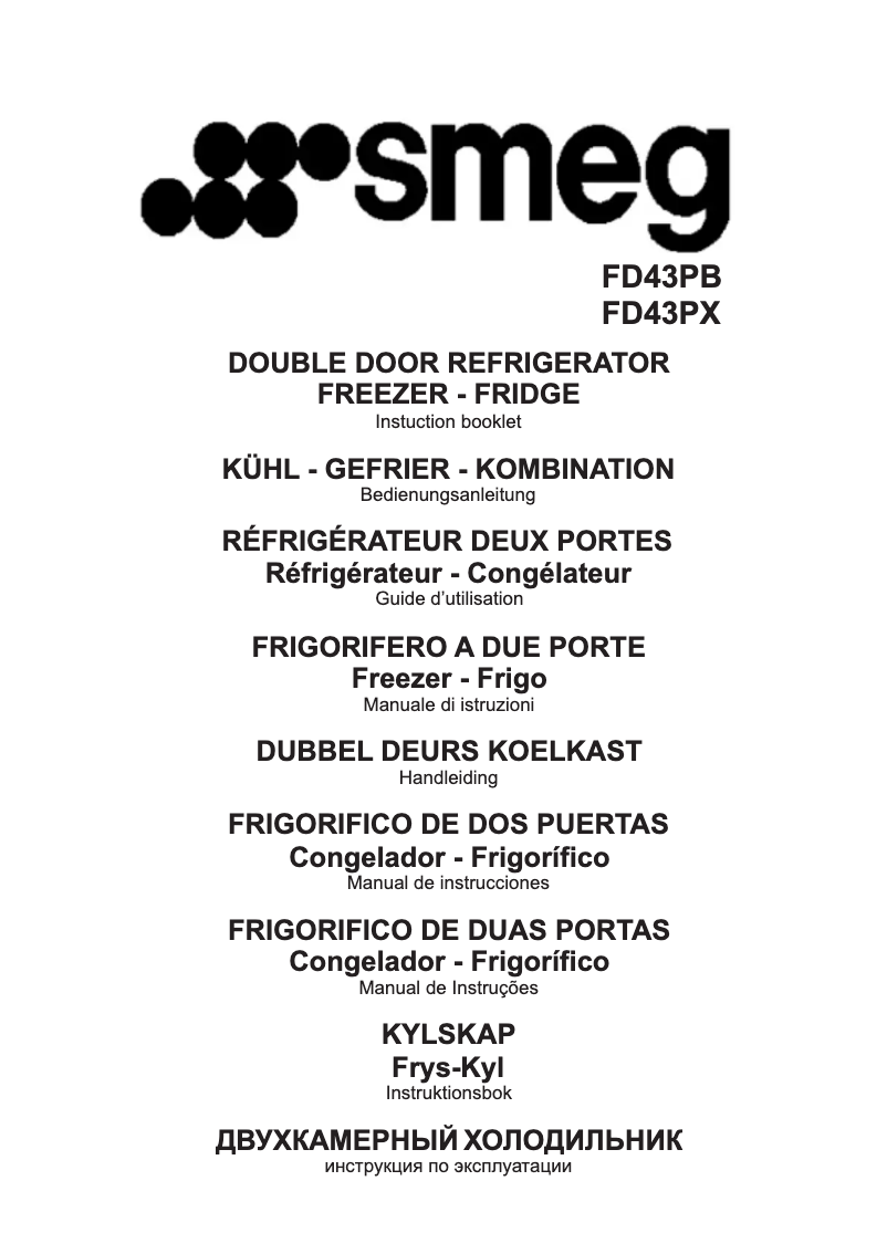 Image de la première page du manuel de l'appareil FD43PX