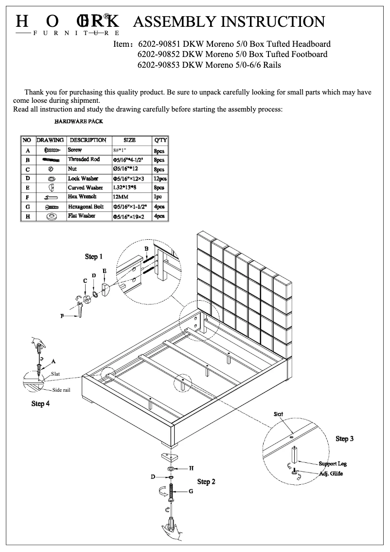 Page n°1 - Manuel utilisateur Hooker 6202-90853 DKW