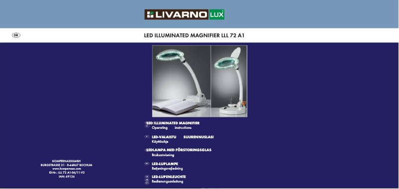 Page 1 de la notice Manuel utilisateur Livarno Lux IAN 57103