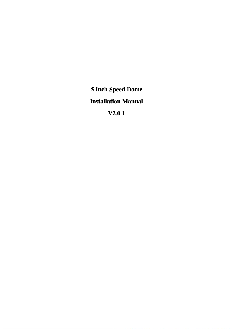 Page 1 de la notice Manuel utilisateur Hikvision DS-2DF5276-AE3