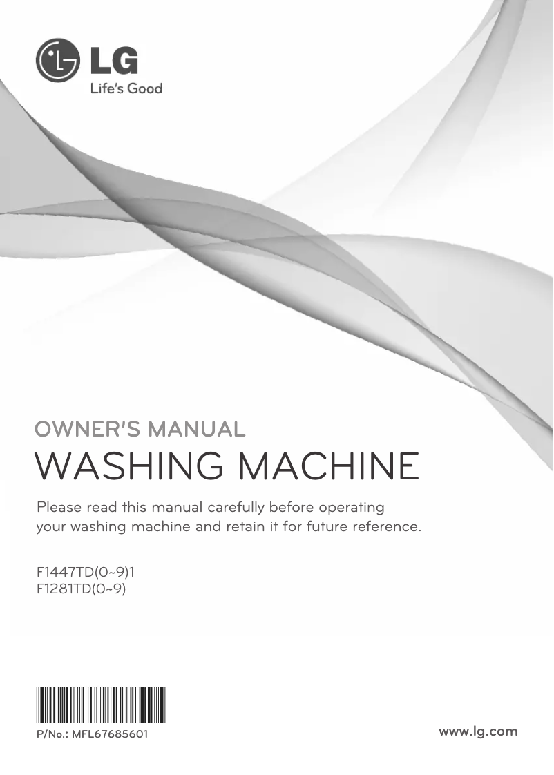 Page n°1 - Manuel utilisateur LG F1447TD01