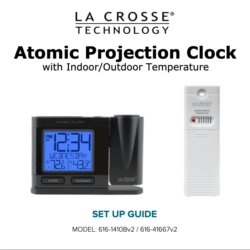 Page 1 de la notice Manuel utilisateur La Crosse Technology 616-1410BV2