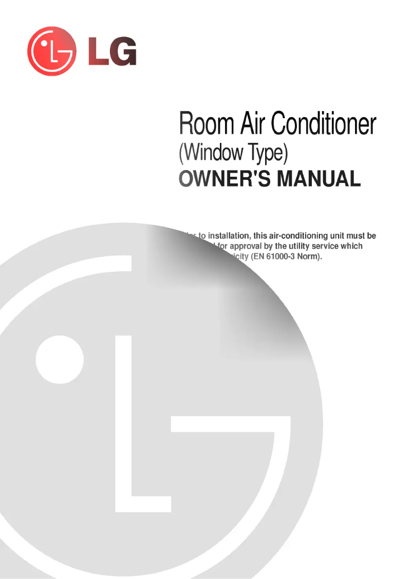 Page n°1 - Manuel utilisateur LG LWM2260RAG